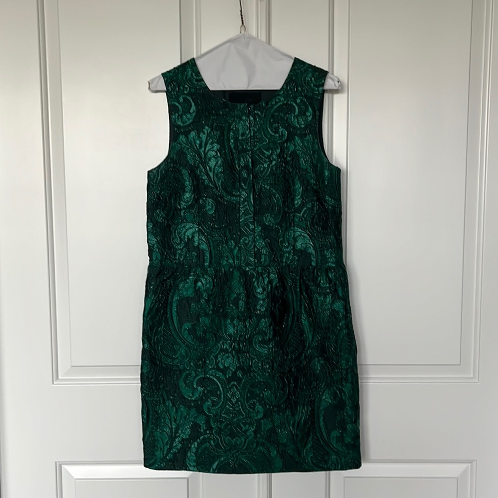J.Crew Collection metallic jacquard mini dress size 6